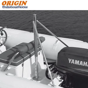 Barra de Remolque Origin 35"-56" Altura Ajustable Acero Inoxidable Esquí Acuático Pilón Wakeboard - Imagen 1 de 3
