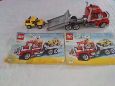 LEGO CREATOR REFERENCE 7347 CAMION DE TRANSPORT + NOTICE OCCASION EN BON ETAT - Photo 1/4