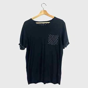 H&M White Polka Dot Black T-Shirt - Picture 1 of 9