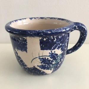 Marshall Pottery /State of Texas Bluebonnet Flowers. Ex. Large Coffee /Soup Mug - Picture 1 of 6