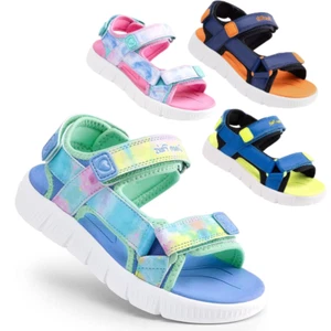 Boys Girls Kids Sandals Outdoor Lightweight Adventure Athletic Sport Sandals - Picture 1 of 26