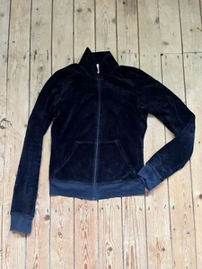 Juicy Couture Women’s Black Velour Zip Up Cardigan, Petite, UK 8 - Picture 1 of 3