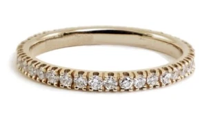 Veretta Ring Eternity Gold 18kt. Diamanten Natürliche Zeugnismappe Ehe Frau - Bild 1 von 3