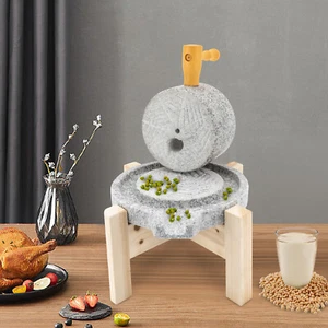 Manual Stone Mill Household For Hand Milled Rice Corn Soy Flour Grinder - Picture 1 of 18