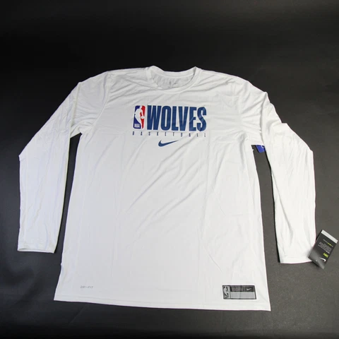 Minnesota Timberwolves Nike NBA Authentics Dri-Fit Long Sleeve Shirt Men's New Cover