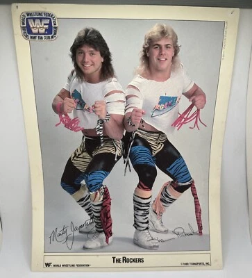 WWF The Rockers Oficial FAN CLUB Promo 70-89111 Marty Janetty & Shawn Michaels Foto 1 de 4