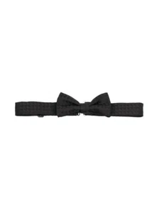 Emporio Armani Boys  Black Silk Bow Tie   Waffle-Effect   NWT/NIB  $125, now $79 - Picture 1 of 4