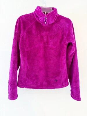 Obermeyer Furry Fleece Top Teen Girls L Fuchsia Purple Quarter Zip Jacket MINT - Image 1 of 4