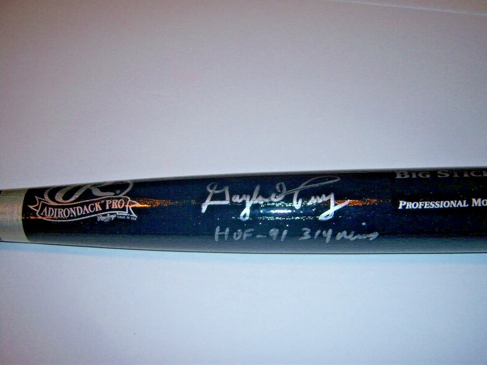 GAYLORD PERRY PADRES,GIANTS,HOF 91,314 WINS W/COA SIGNED FULL SIZE BAT - Изображение 1 из 1