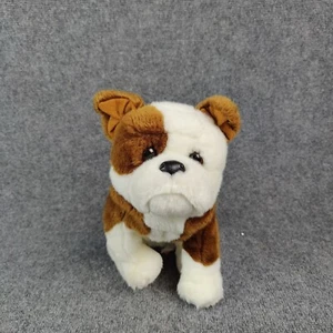 Douglas Bulldog Plush Puppy Cuddle Toys Brown White  Realistic Stuffed Animal - Picture 1 of 10