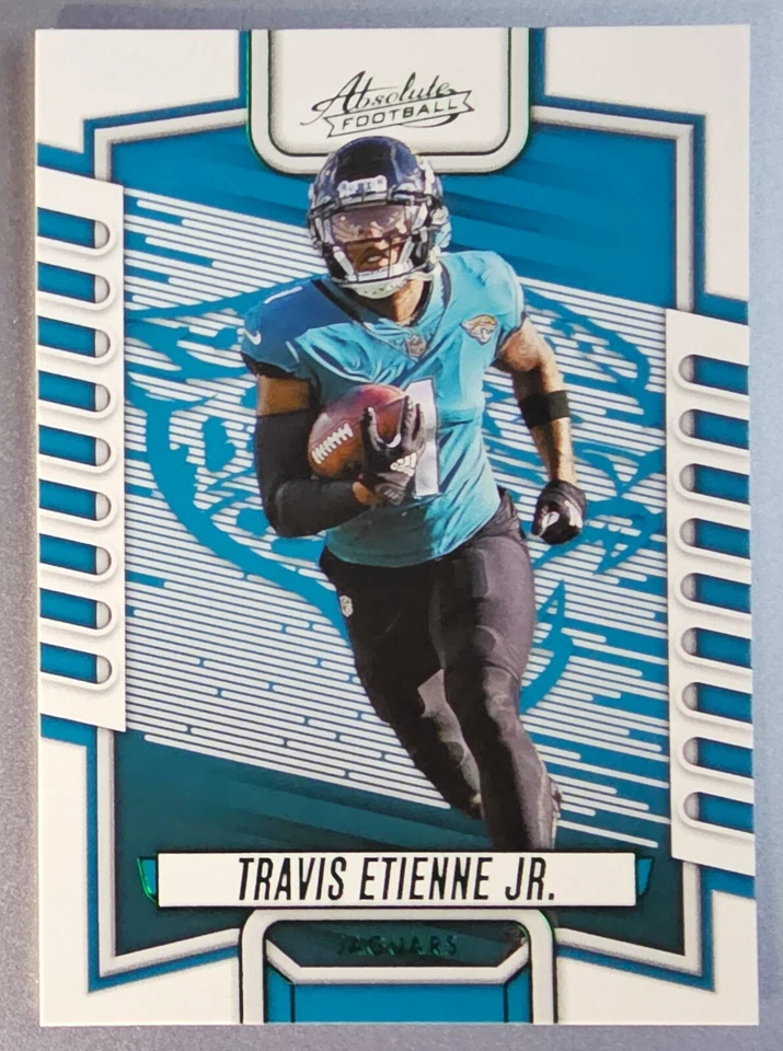 TRAVIS ETIENNE 2023 Panini Absolute #56 Green Foil SP Jacksonville Jaguars - Image 1 of 1