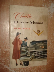 1954 CADILLAC OWNERS MANUAL GLOVBOX BOOK RARE USERS OPERATORS GUIDE - Picture 1 of 2