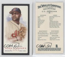 2007 Topps Allen & Ginter's Mini Black Border CC Sabathia #106