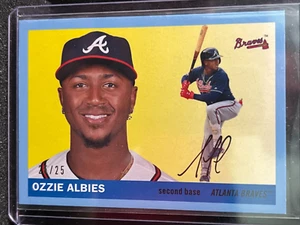 Ozzie Albies 2020 Topps Archives Blue #25/25 - Atlanta Braves - Picture 1 of 2