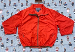 Giacca vintage Ralph Lauren POLO SPORT arancione oliva guscio zip XL escursionismo outdoor anni 90 - Foto 1 di 7