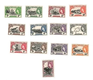 St Helena 1953 definitive set mint - Imagen 1 de 1