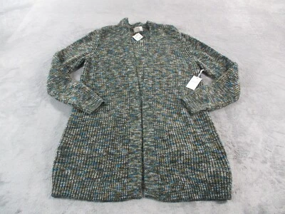 Forever 21 Womens Med Multicolor Knit Cardigan Sweater Long Sleeve Pockets NWT - Image 1 of 4