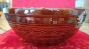 Vintage MARCREST Daisy & Dot Oven Proof Stoneware 9 1/4" Mixing Salad Bowl USA - Picture 1 of 6