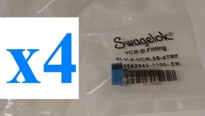 x4 NUEVO 6LV-4-VCR-3S-4TB7 Swagelok 316L Montaje 1/4 IN VCR X 1/4 X 0.035 IN TBW - Imagen 1 de 1