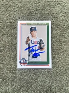 Tanner Witt Signed 2022 Panini Stars & Stripes Auto Texas MLB DRAFT GTP QTY. - Picture 1 of 1