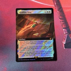 Wedding Ring Extended Art Surge Foil, Mtg Single, UB: Doctor Who, Mythic 1059 - Picture 1 of 4