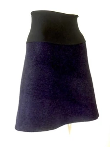 WARZOG Rock 40 SchwarzBlau warmer Hüftrock A Form wertvoller Italien Wollwalk - Bild 1 von 6