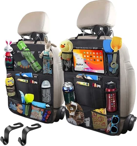 Car Storage Organizer 2 Pcs,Car Backseat Organizer for Kids Durable Waterproof O - Picture 1 of 7