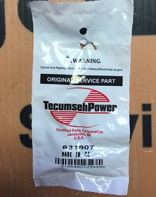 Genuine Tecumseh 631807 Fuel Inlet Fitting 90 Degree OEM - Image 1 of 2