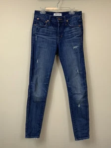 Madewell Slim Skinny Jeans 9" High Rise G7190 Distressed Women’s Size 24 - Picture 1 of 10