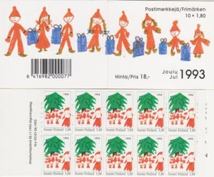 Children Christmas Pictures Finland Booklet Mint MNH 1993 - Picture 1 of 1
