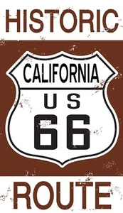 Pegatina histórica de California Route 66 180 mm x 125 mm (sf) - Imagen 1 de 1