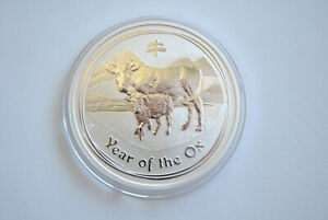 2009 Silver Lunar Year of the Ox 1 oz,  Australia Series 2