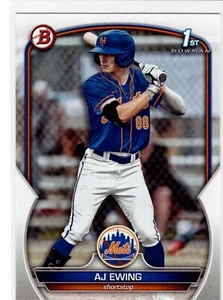 AJ Ewing New York Mets 2023 Bowman Draft 1st Bowman - Picture 1 of 2