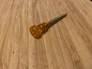 New Fiat Alfa Ferrari Maserati Lancia Taillight Lens Screw Orange Plastic 54mm - Bild 1 von 2