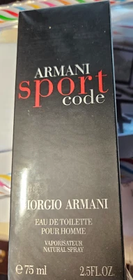 GIORGIO ARMANI~CÓDIGO DEPORTIVO~Eau de Toilette~Pour Homme~2,5/75 ml~SPRAY~NUEVO/SELLADO Foto 1 de 4