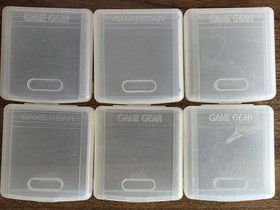 Lot Of 6 Sega Game Gear Game Cartridge Clamshell Cases OEM