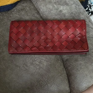 Vintage Wilson Red Leather Clutch/Wristlet With Strap - Picture 1 of 6