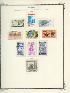 BRAZIL Selections on Scott Specialty Album Page Lot #57 - SEE SCAN - $$$ - Picture 1 of 1