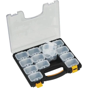 Organizador de piezas de plástico con (14) contenedores de almacenamiento extraíbles HL3049-C SIM - Imagen 1 de 4