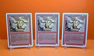 🔴🔴🔴 (3) 1994 MAGIC The Gathering EARTH ELEMENTAL REVISED 3RD EDITION PLAYED - Picture 1 of 8