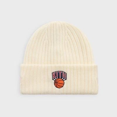 Kith & New Era for the New York Knicks Knit Beanie in Sandrift Cap Knit Hat MSG - Image 1 of 4