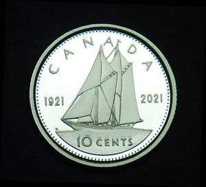 2021 10¢ bankfrisch Kamee reines Silber PP - makellos - Bild 1 von 2