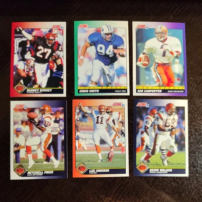 1991 Score - Bussey, Carpenter, Johnson, Price, Walker, Smith - C. Bengals - Image 1 of 4