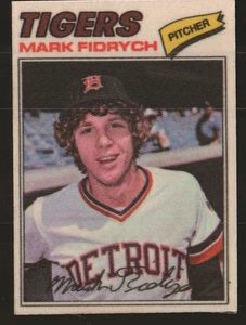 Pegatinas de tela Topps 1977 #15 - Mark Fidrych VAR - dos (**) 77-059 - Imagen 1 de 2