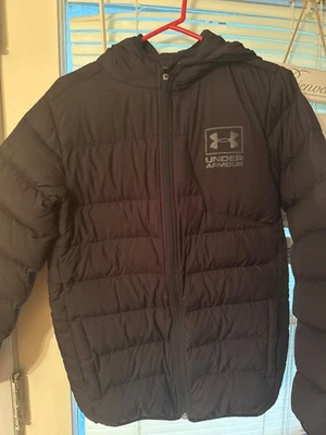 Abrigo Juvenil XL Invierno Under Armour Negro Sudadera con Capucha Foto 1 de 2
