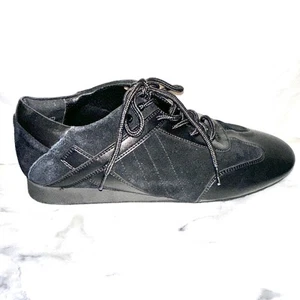Scarpa da ballo Salsero taglia 8,5M 10W nera stringata pelle scamosciata 106BBX - Foto 1 di 16
