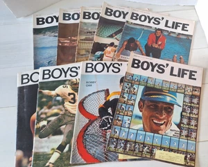 Boys Life Magazine Lot of 9 1970 Orr Bradley Hill Hegan Great Ads Photos Vintage - Picture 1 of 6