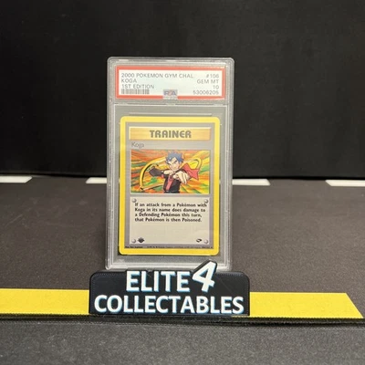 WOTC - Gym Challenge - Koga 106/132 1st Edition - PSA 10 - Image 1 of 2
