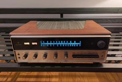 Limpio VNTG HH Scott Stereomaster LR-88 100 vatios estado sólido con estuche de madera Foto 1 de 4