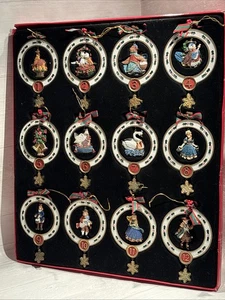 Thomas Pacconi 12 Days Of Christmas große runde Ornamente 6,5" gebrauchte Packung  - Bild 1 von 21